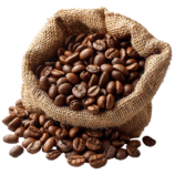 Raw Arabika coffee beans